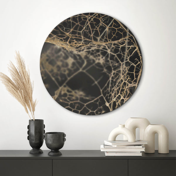 Leaf Skeleton Dark | Circle Art