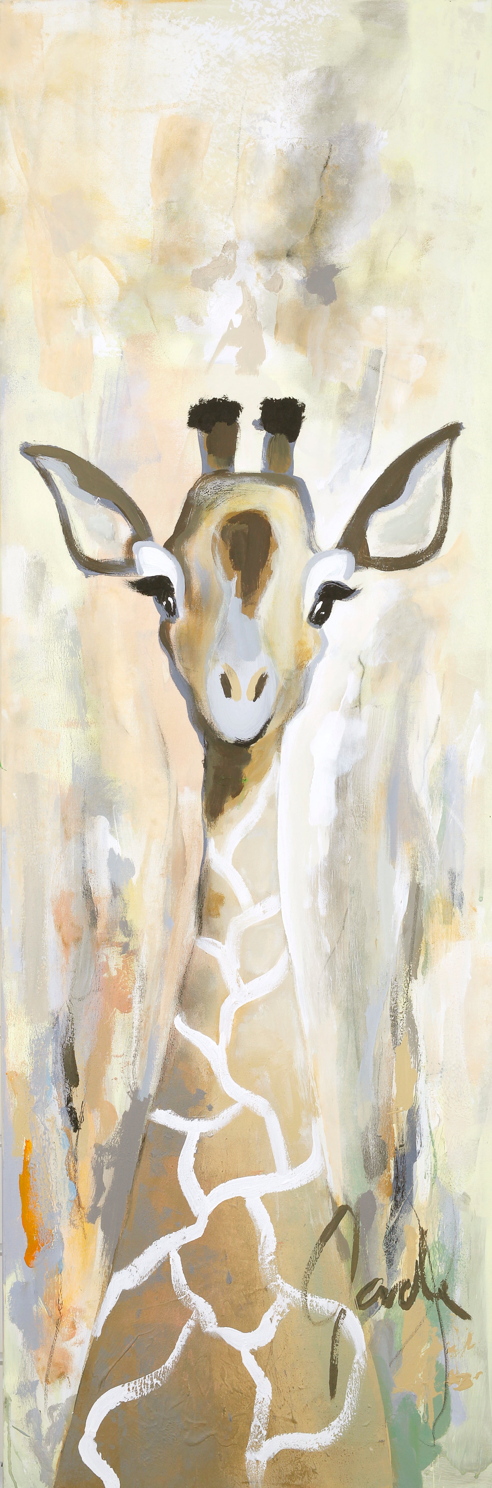 Gade / Giraffe Day | Premium schilderij