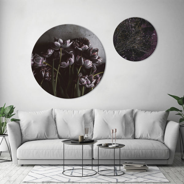 Dark Tulips | Circle Art