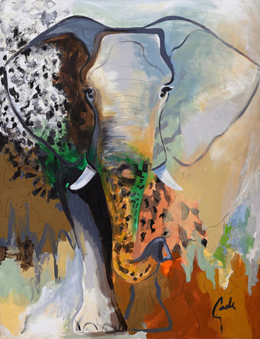 Elephant Domein | Handgemaakt schilderij