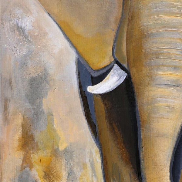 Olifant Way | Handgemaakt schilderij