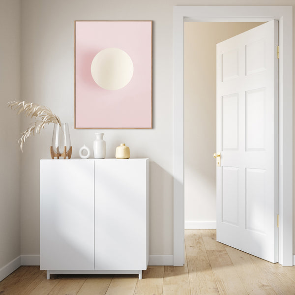 White circle pink | POSTER BOARD