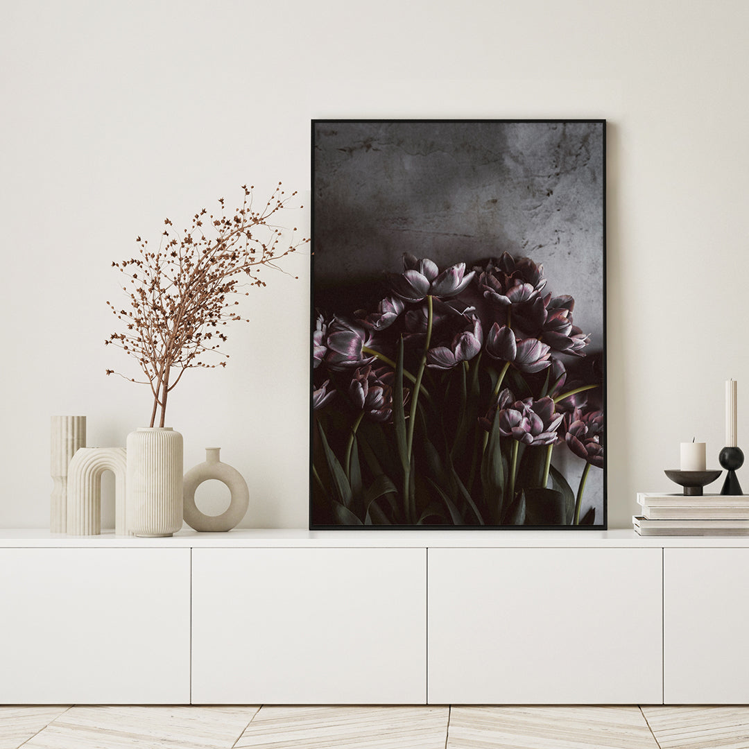 Dark tulips | POSTER BOARD