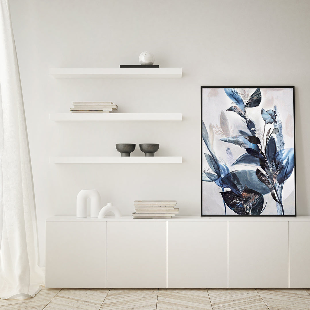 Blue Leaves | Poster board