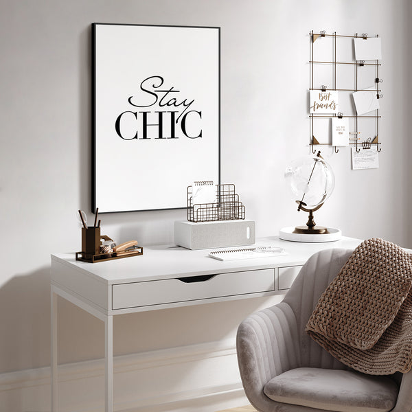 Blijf chic | Poster