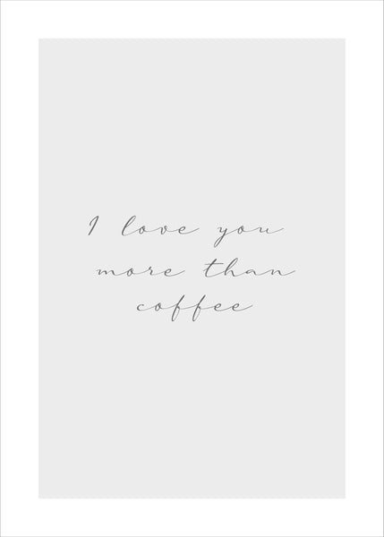 More than coffee | Poster