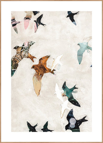 Abstracte vogels 1 | Poster