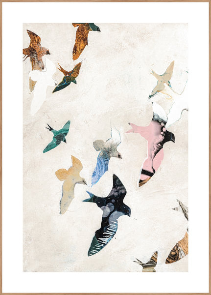 Abstract birds 2 | Poster board