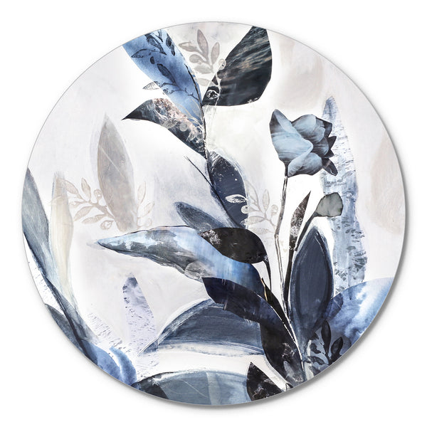 Blue Leaves | Circle Art