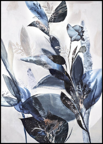 Blue Leaves | Poster board