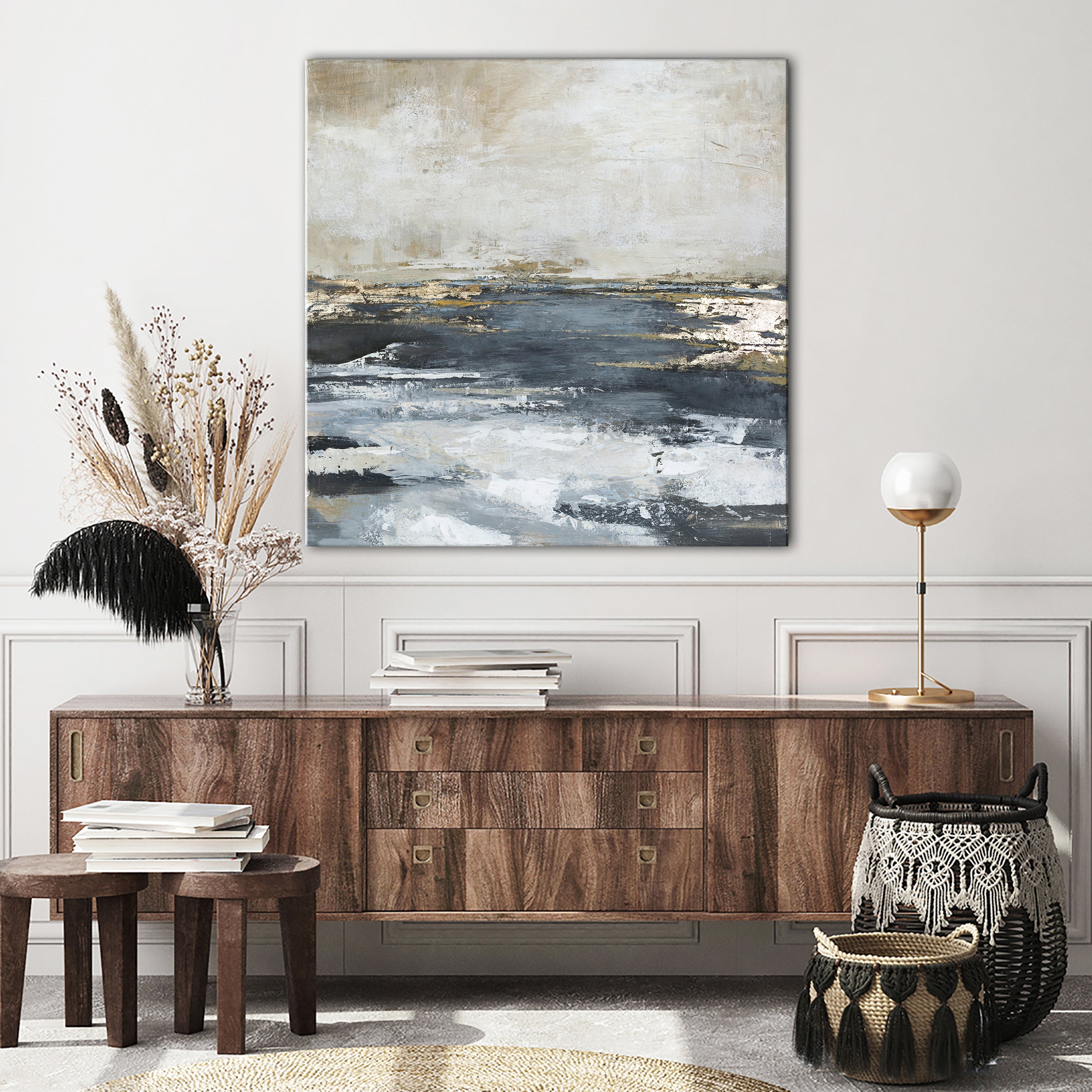 Freja / Blue Bay | Handmade Painting