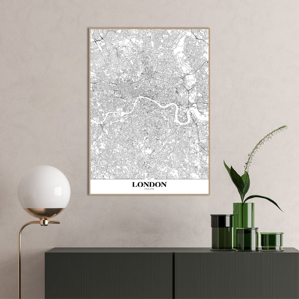 Kaart Londen | Poster