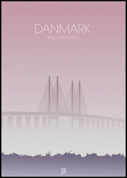 Danmark Øresund | Poster board