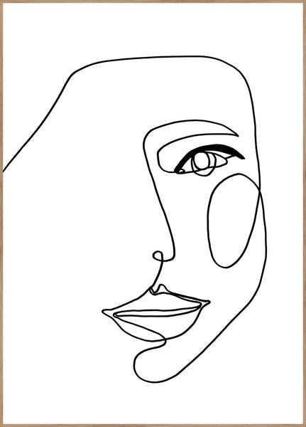 Face Line 1 | Poster board