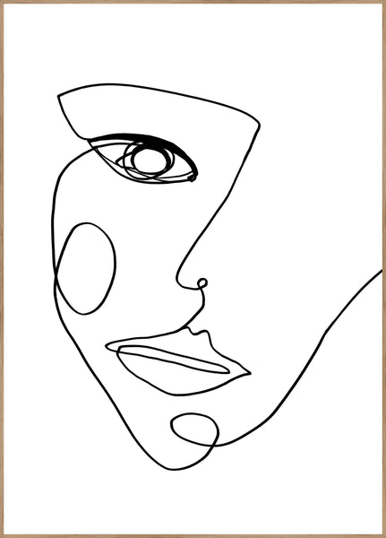 Face Line 2 | Poster board