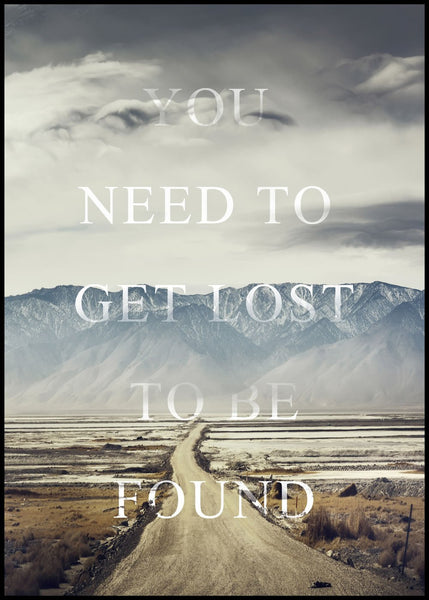 Get Lost | Poster board