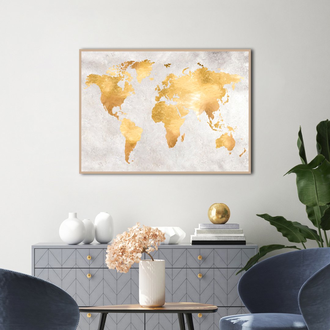 Gold World | Poster board