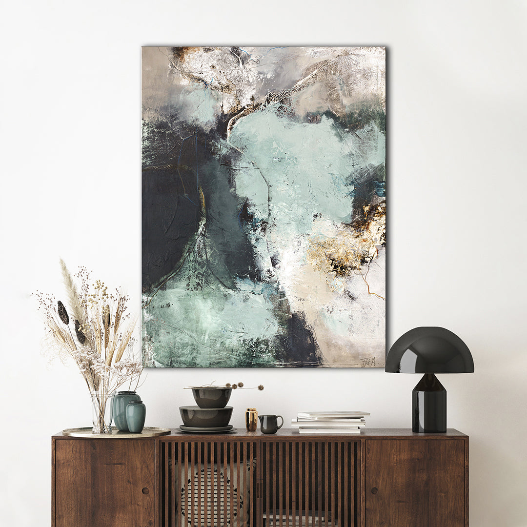 Freja / Great Green | Handmade Painting