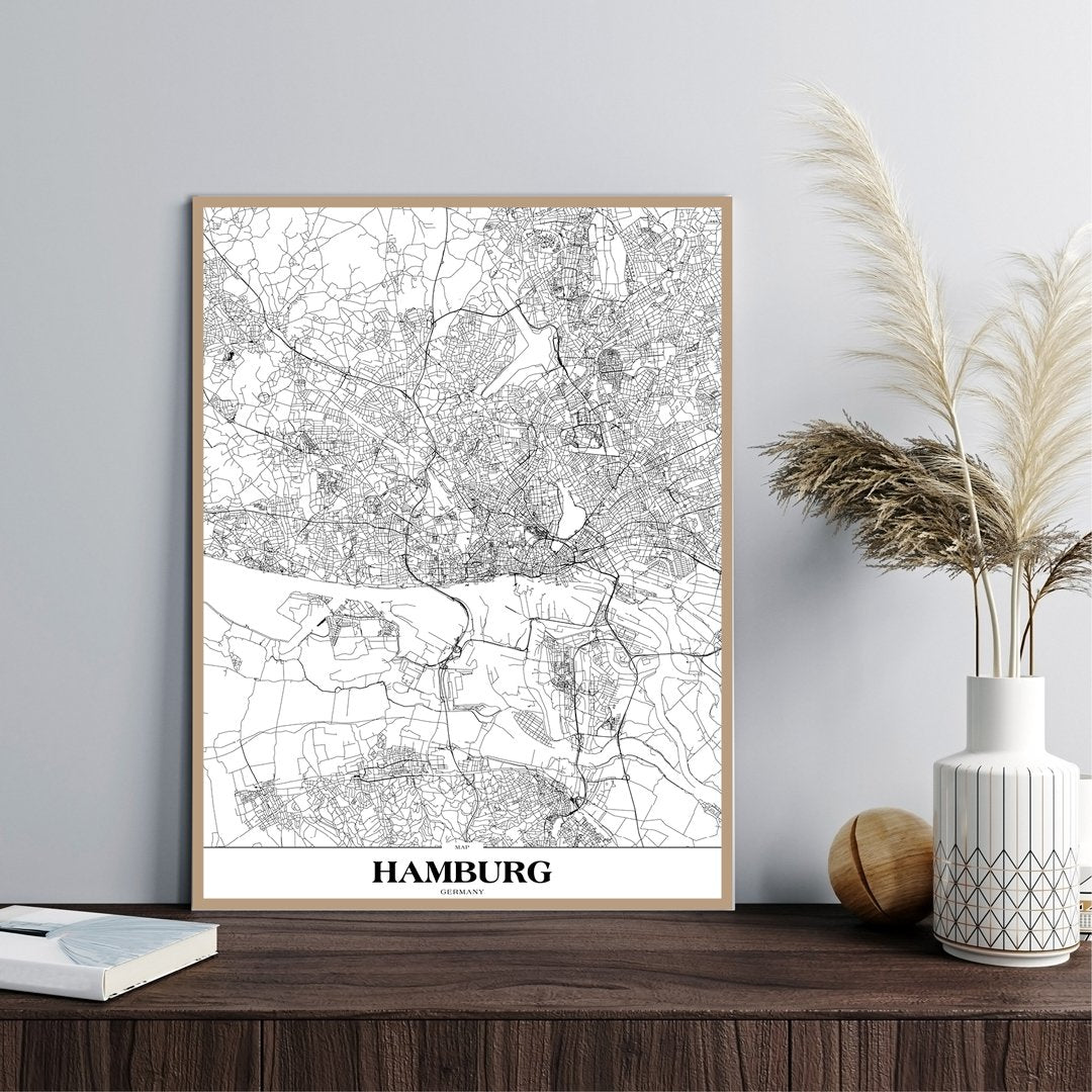 Map Hamburg | Poster