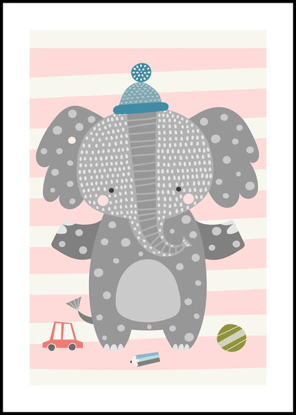 Happy Elephant | Plakatbræt