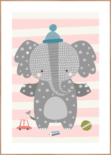 Happy Elephant | POSTER BOARD