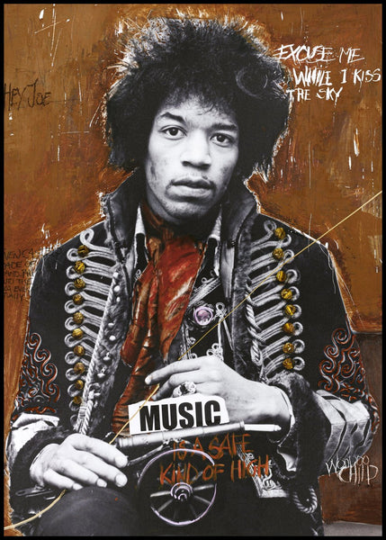 Hendrix door artiest | Poster