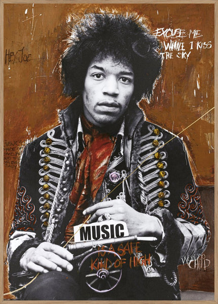 Hendrix door artiest | Poster