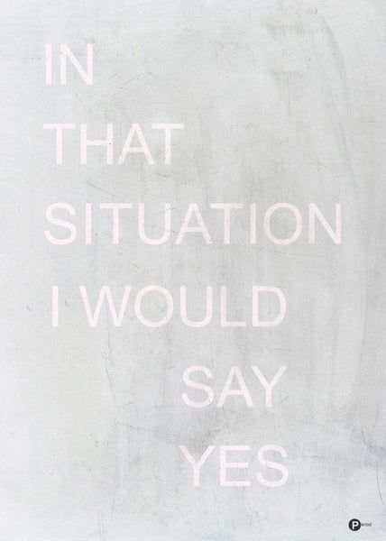 In that situation | Poster