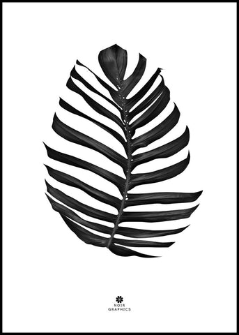 Jungle Leaf Black | Plakatbræt