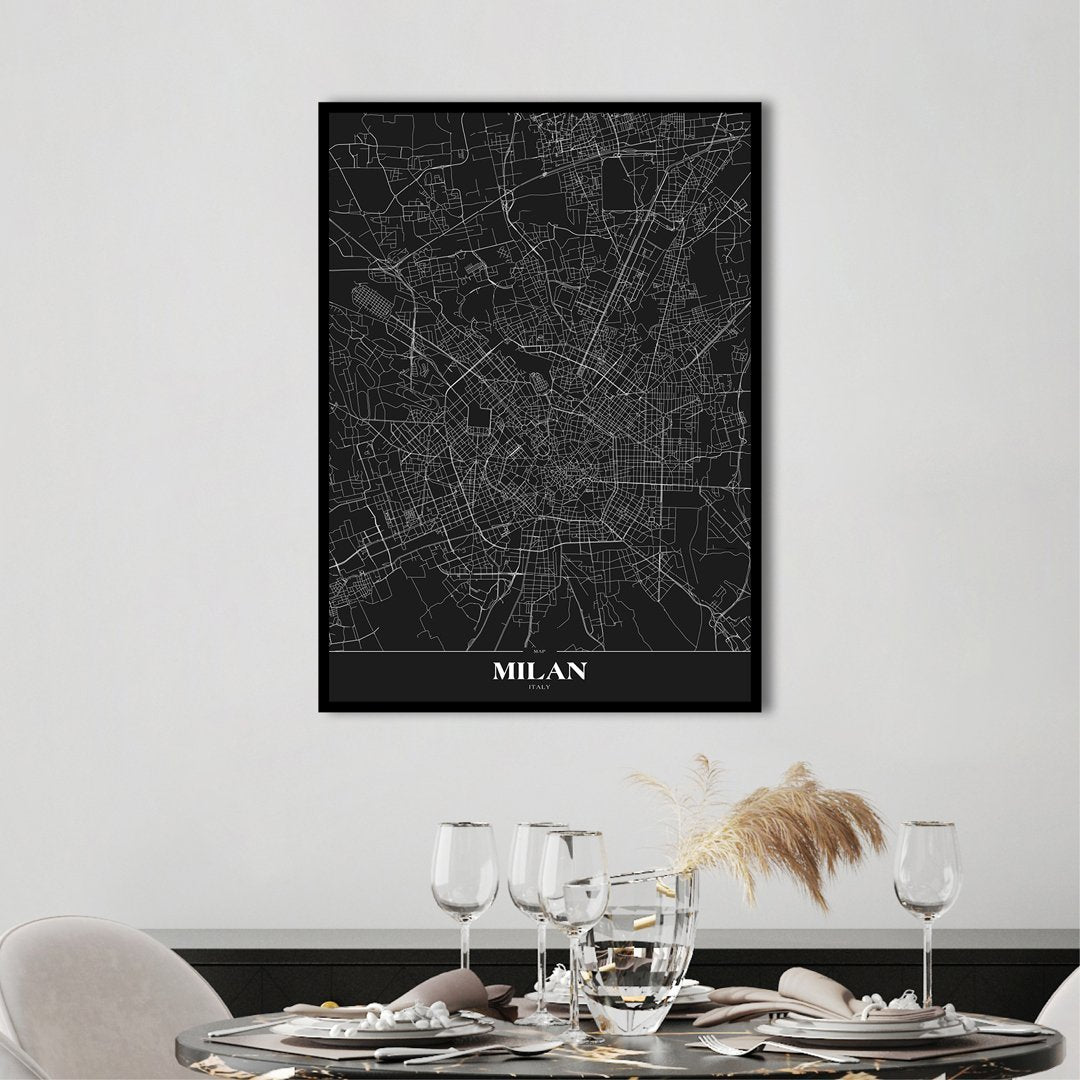 Kort Milan Black | PLAKAT