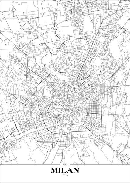 Map Milan | Poster