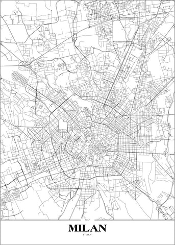 Map Milan | Poster