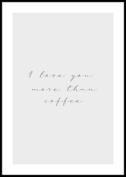 More than coffee | Poster board