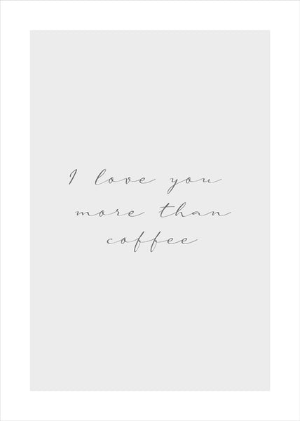 More than coffee | POSTER