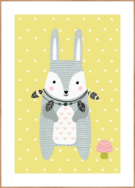 Nordic Rabbit | Poster board