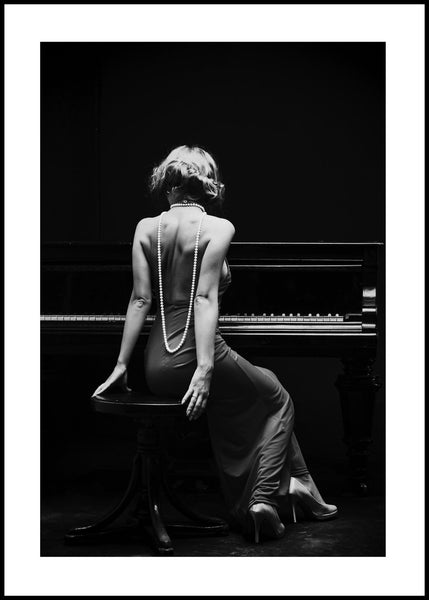 Piano Lady | Poster board