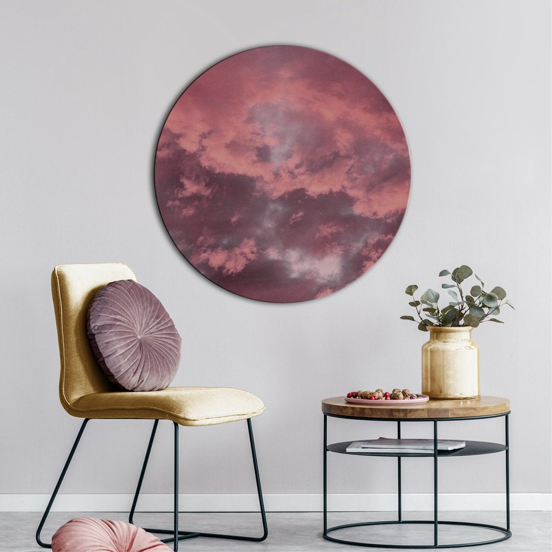 Pink Sky | Circle Art