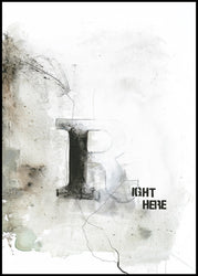 Right here | Poster board