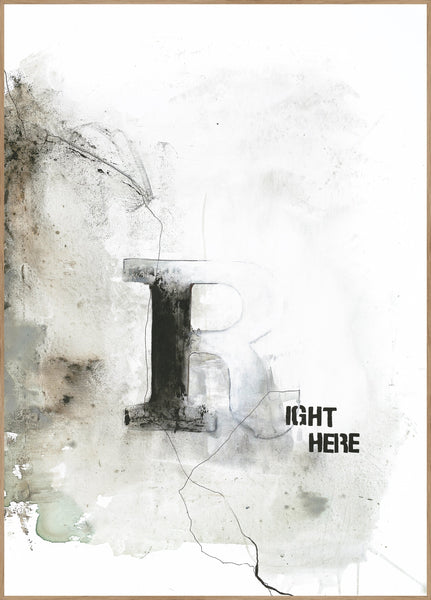 Right here | Poster board