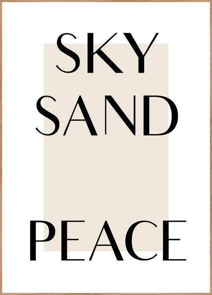 Sky Sand Peace | POSTER BOARD