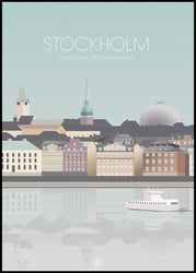 Stockholm Capital City | Poster board