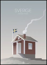 Sverige Stuga | Poster