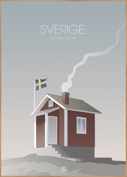 Sverige Stuga | Poster board