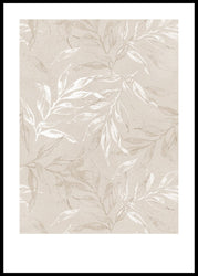 White Leaves 1 | Poster board