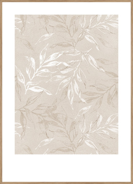 White Leaves 1 | POSTER BOARD