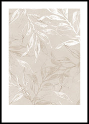 White Leaves 2 | Poster board