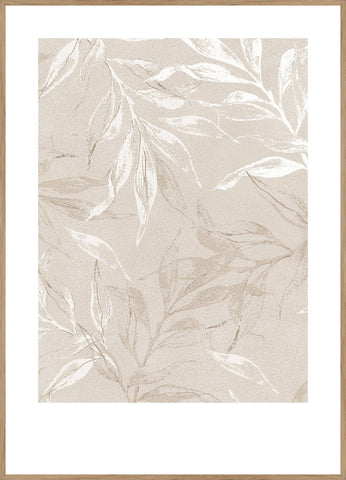 White Leaves 2 | Poster board