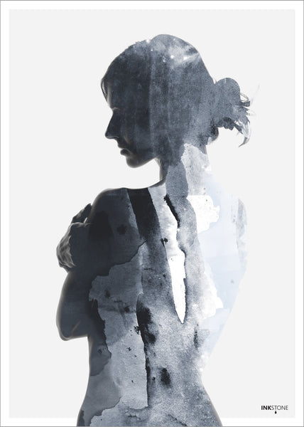 Vrouw in blauw 2 | POSTER