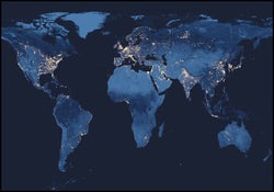 World by night | POSTER BOARD