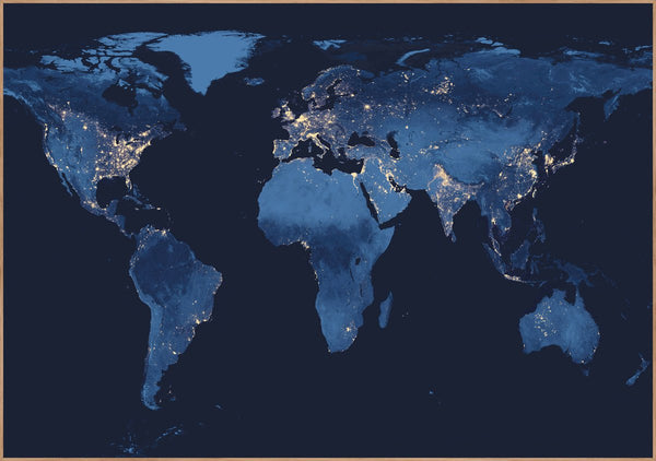 Wereld 's nachts | Poster